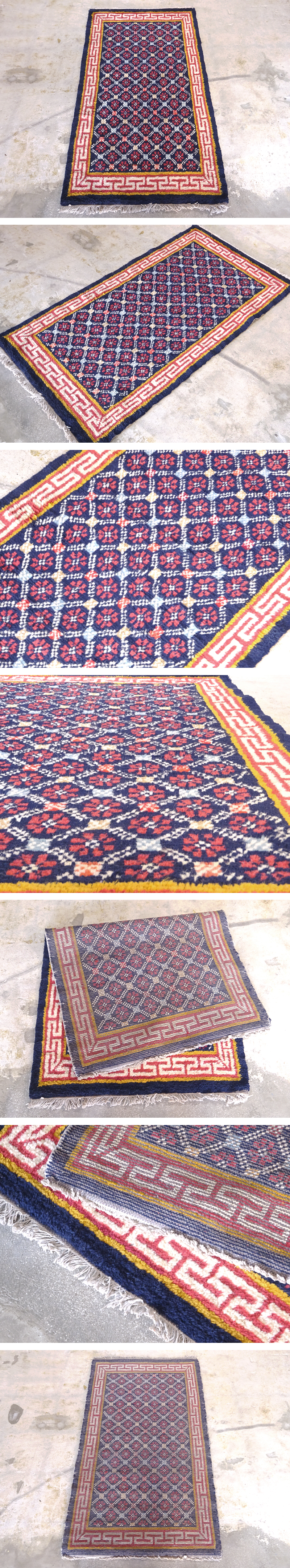 値下げしました！中国手織り絨毯(緞通)